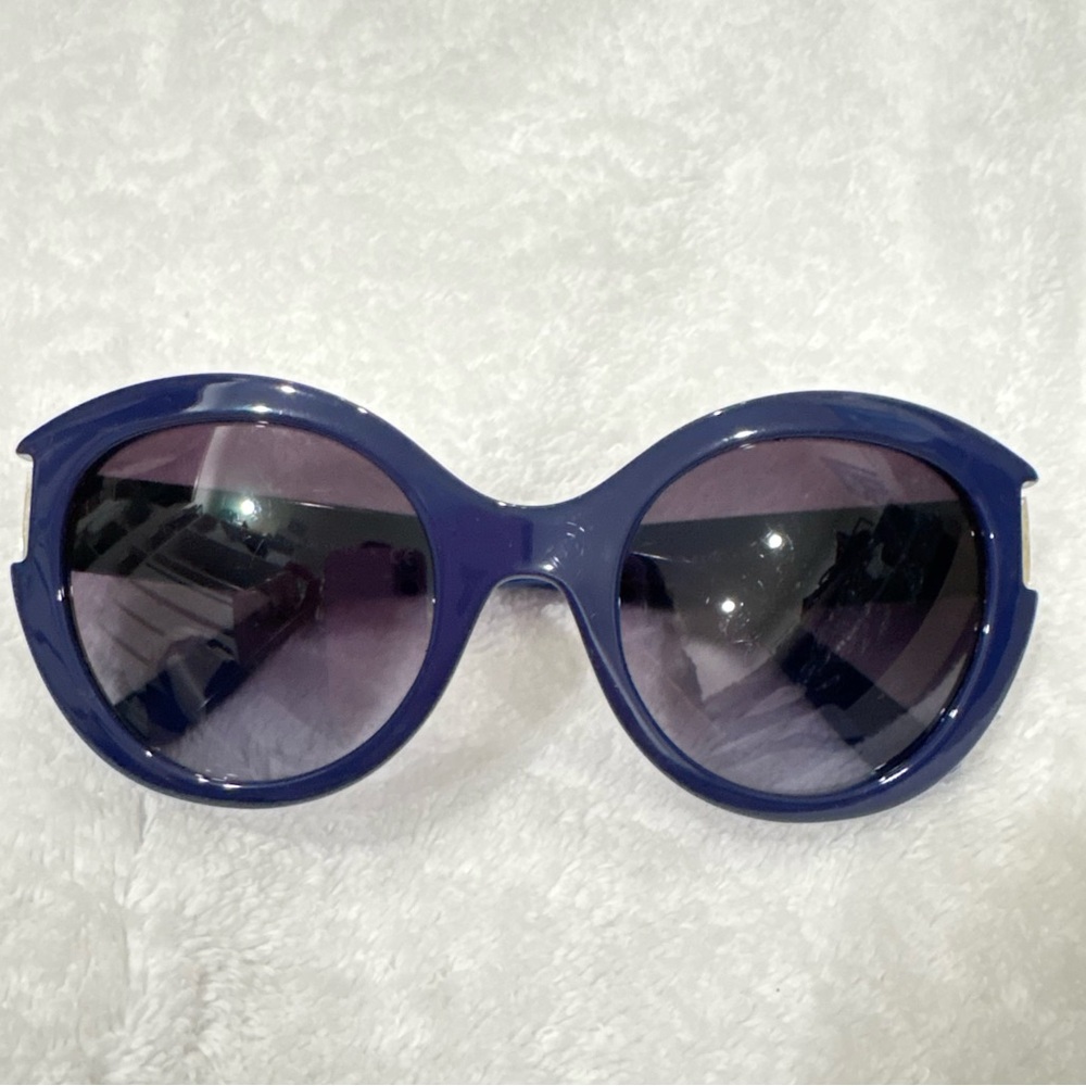 VERSACE Gianni Versace Blue Plastic Oversized Sunglasses - Picture 3 of 16